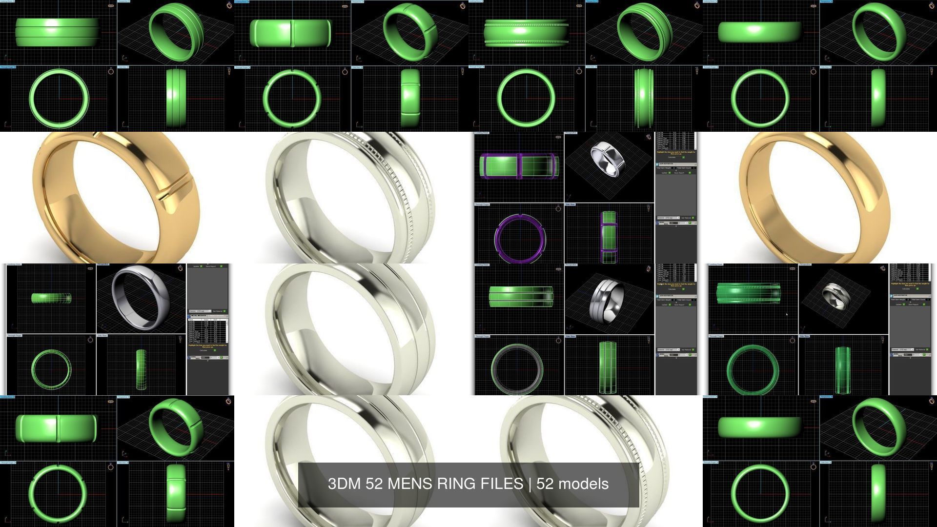 3DM 52 MENS RING FILES 3D Model Collection_6