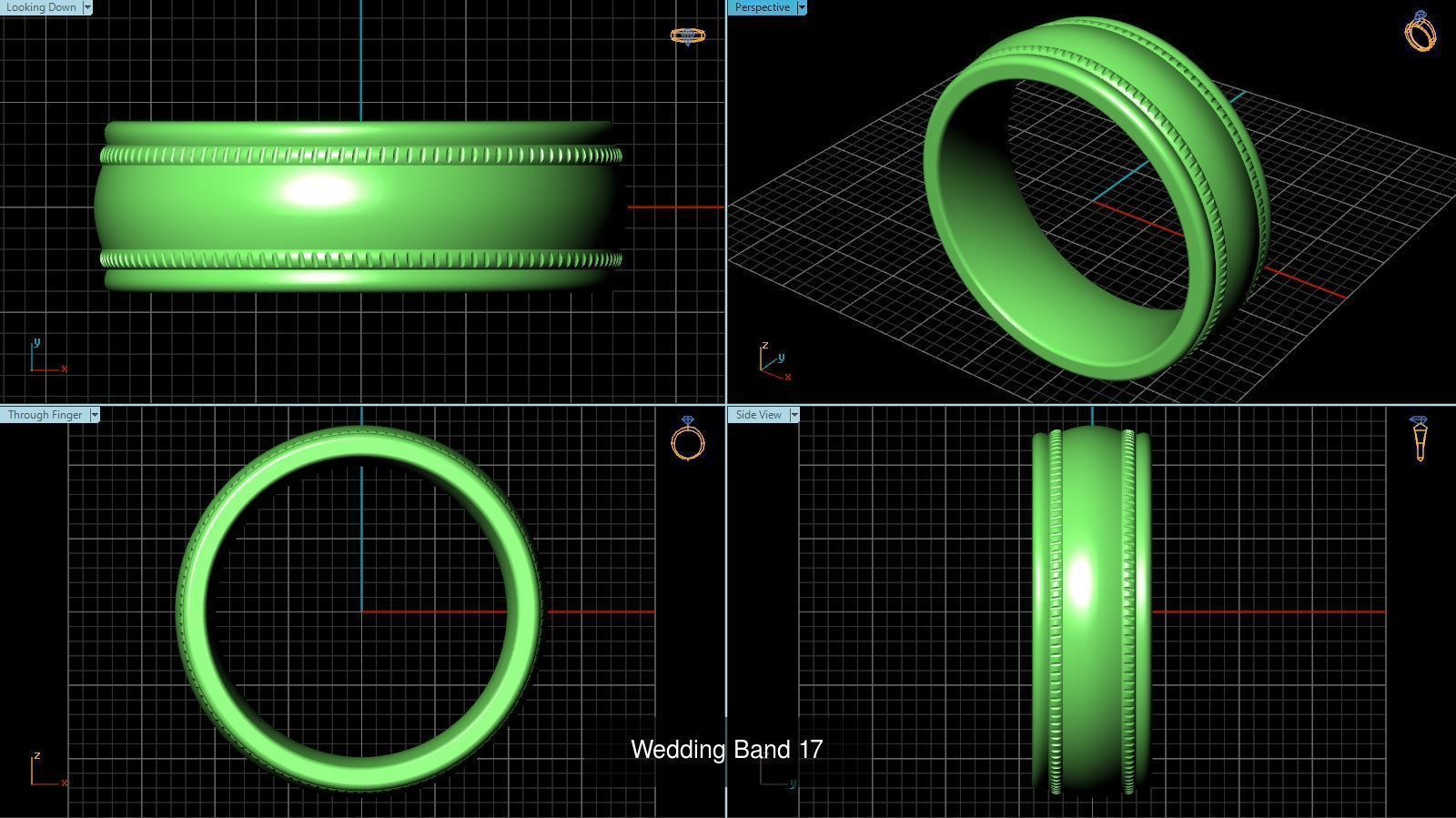 3DM 52 MENS RING FILES 3D Model Collection_57