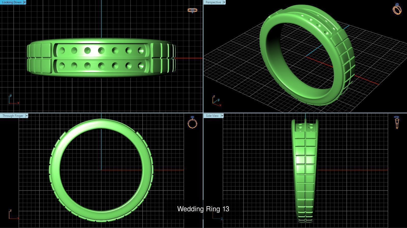 3DM 52 MENS RING FILES 3D Model Collection_35