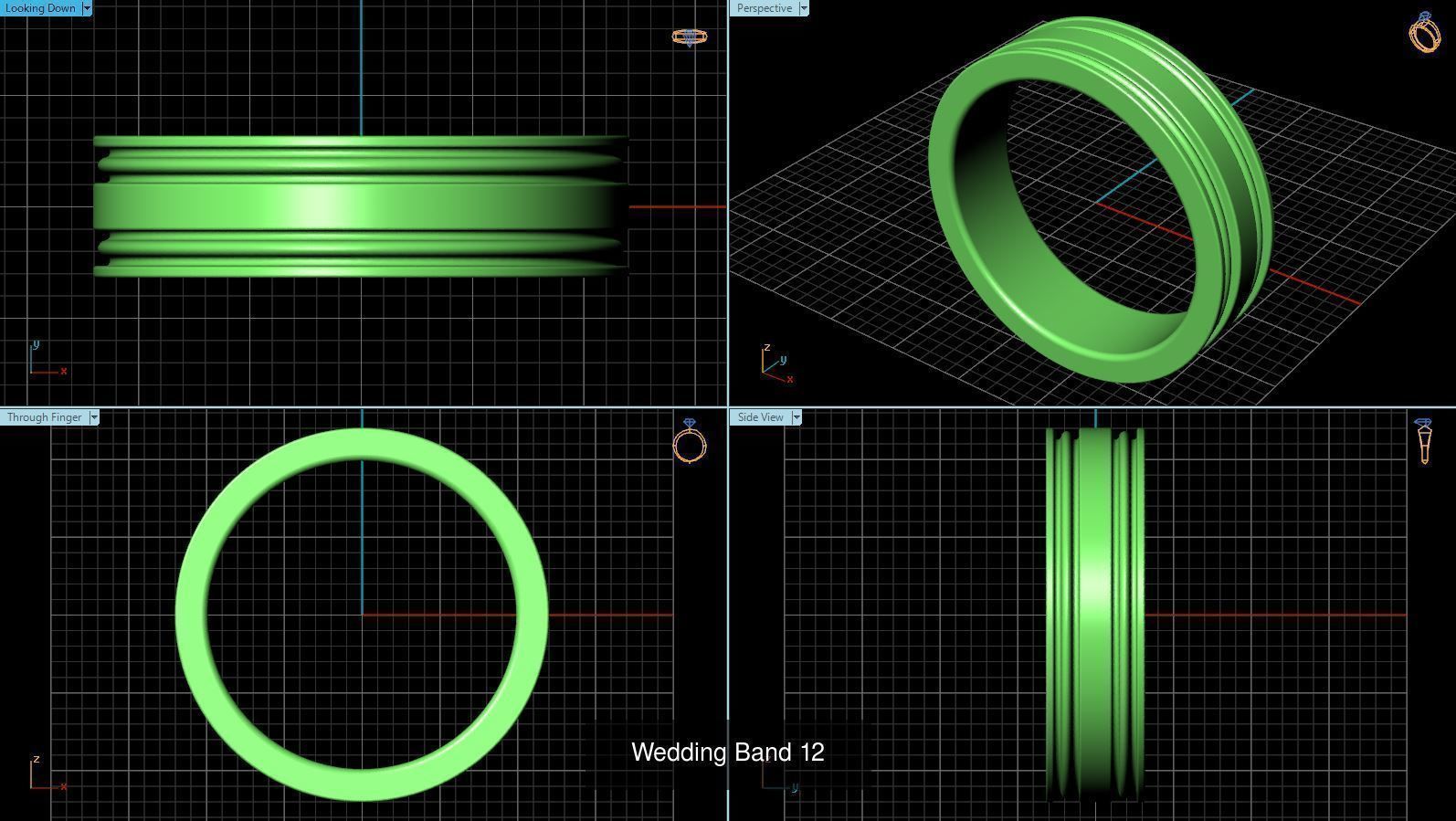 3DM 52 MENS RING FILES 3D Model Collection_52