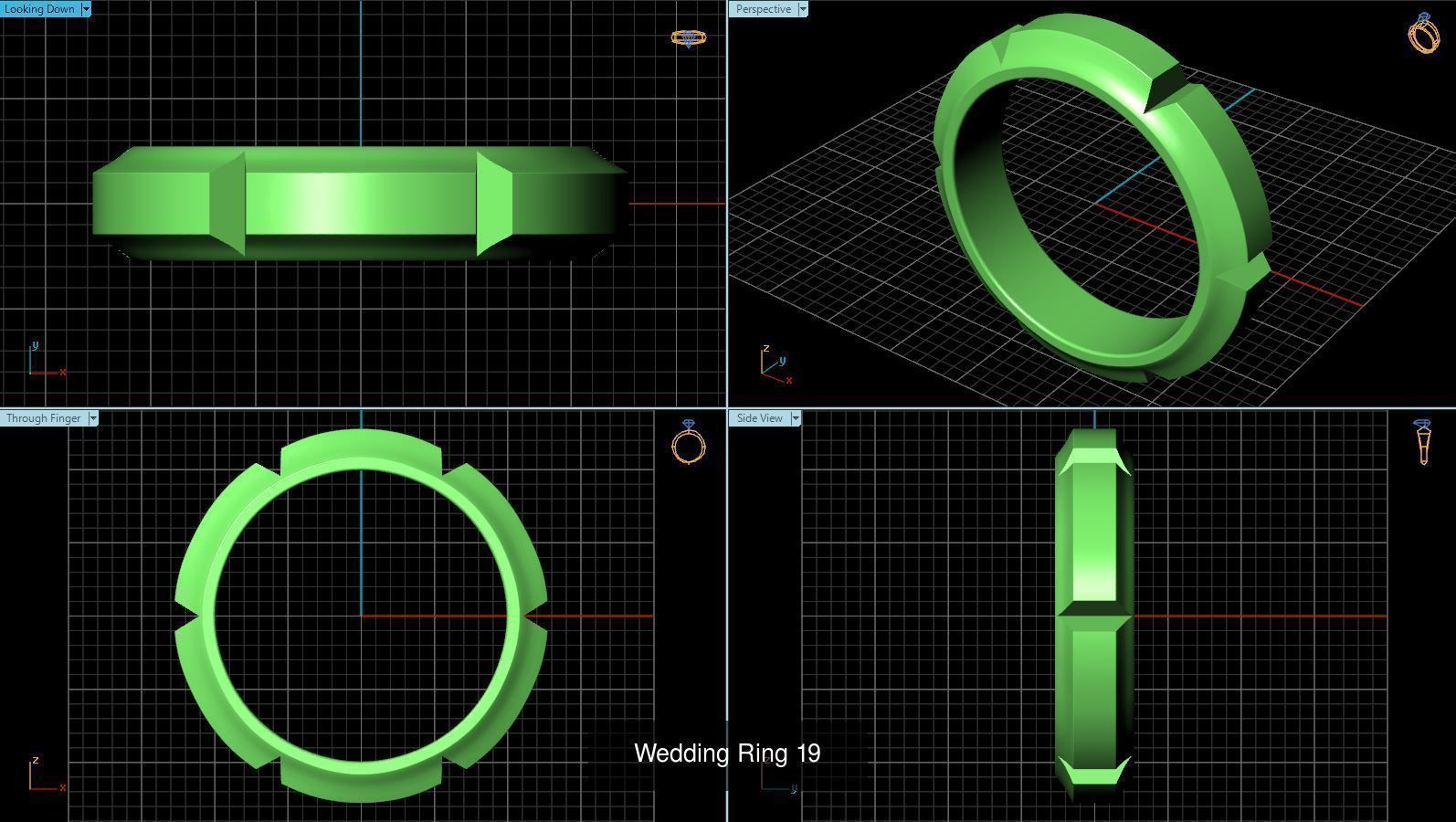 3DM 52 MENS RING FILES 3D Model Collection_49