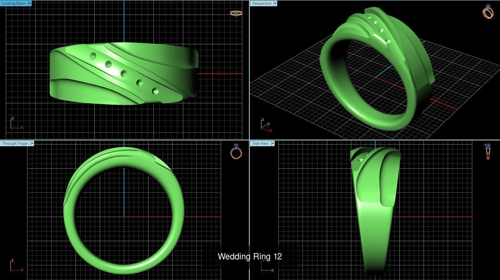 3DM 52 MENS RING FILES 3D Model Collection_34