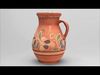 Old clay jug Low-poly 3D model_1