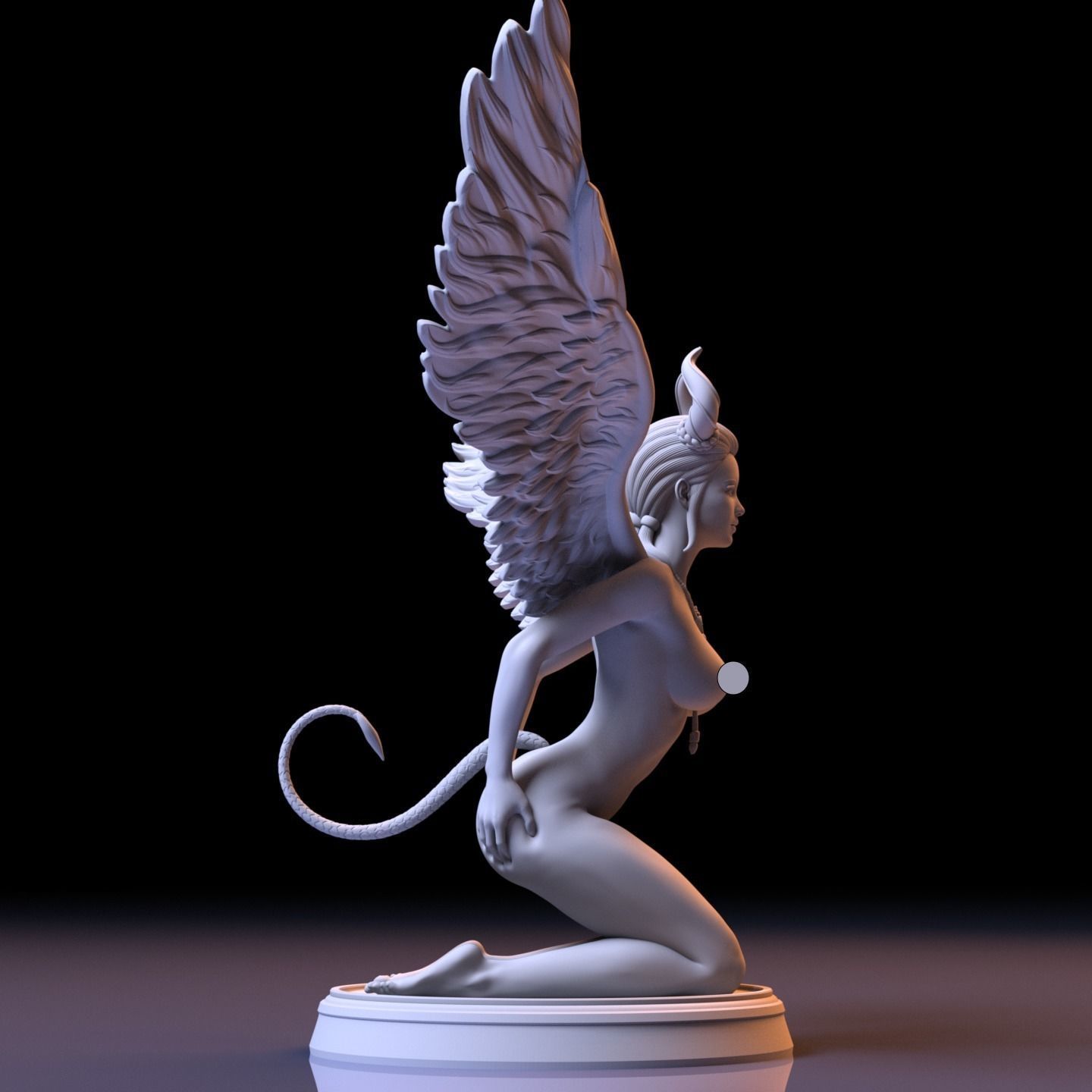 LUCIFER GIRL 3D print model_4