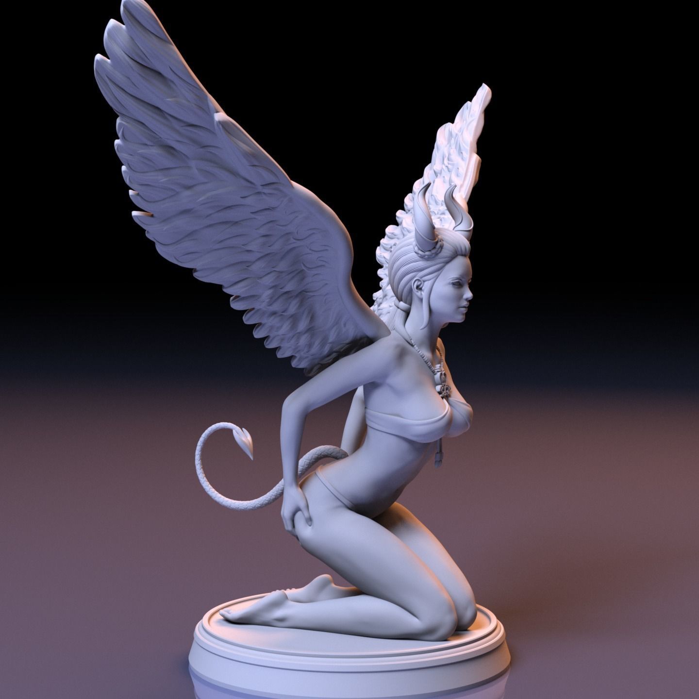 LUCIFER GIRL 3D print model_9