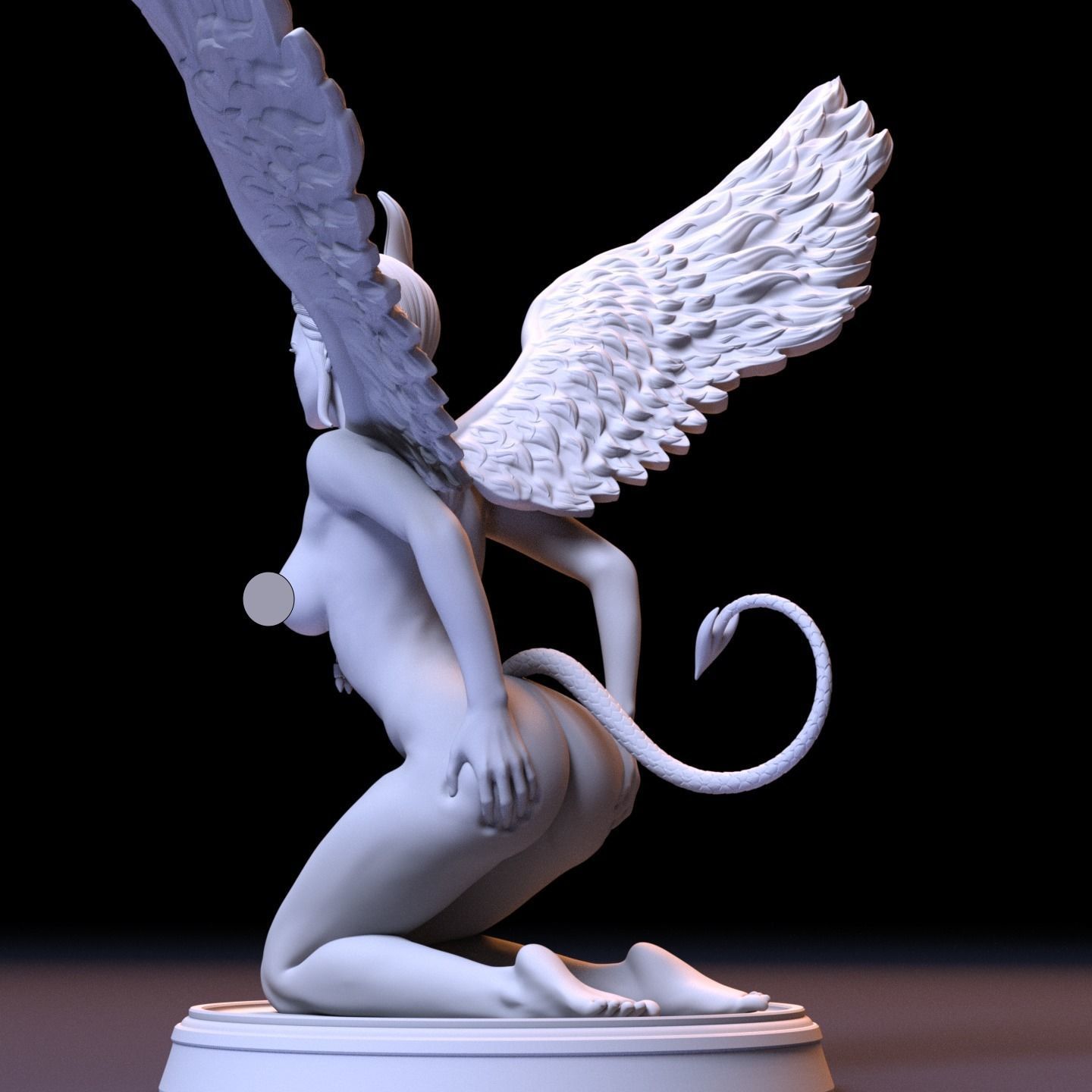 LUCIFER GIRL 3D print model_2