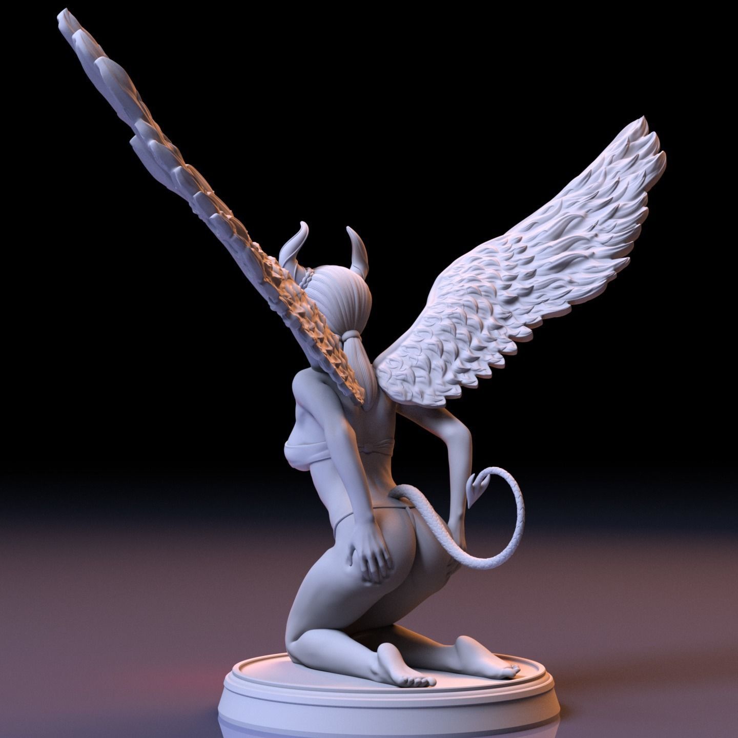 LUCIFER GIRL 3D print model_7