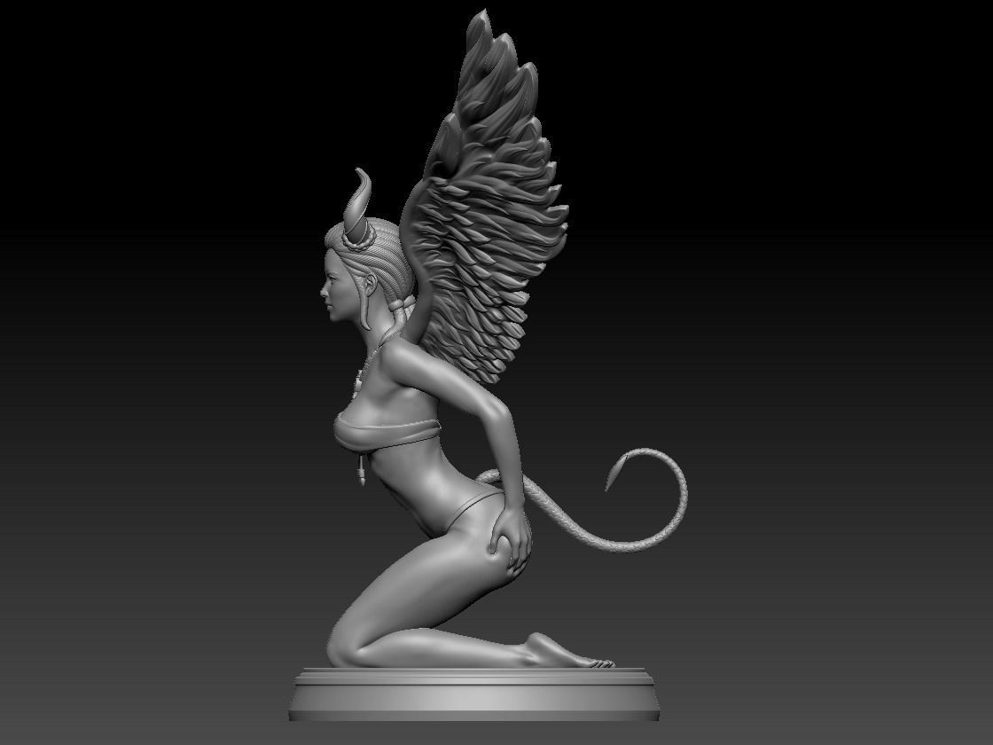 LUCIFER GIRL 3D print model_15