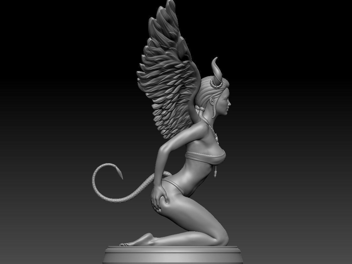 LUCIFER GIRL 3D print model_14
