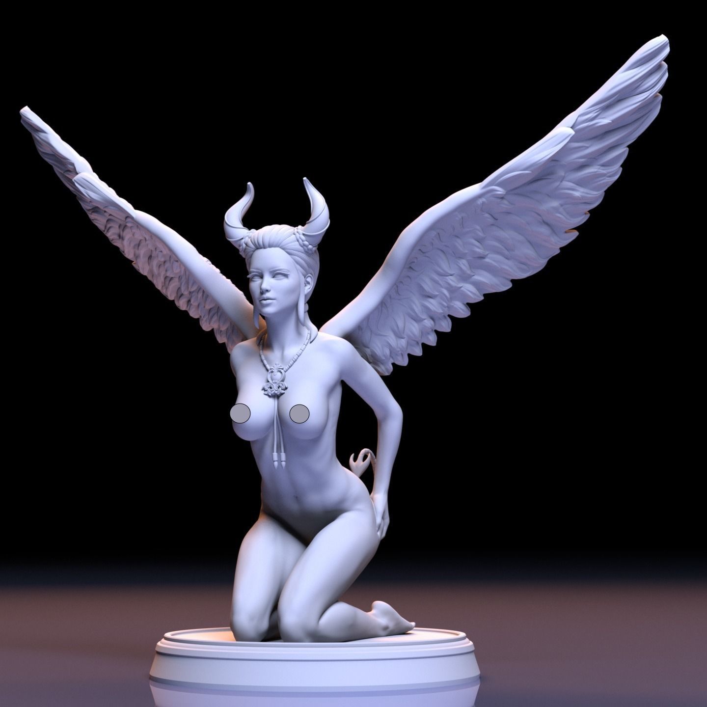 LUCIFER GIRL 3D print model_11