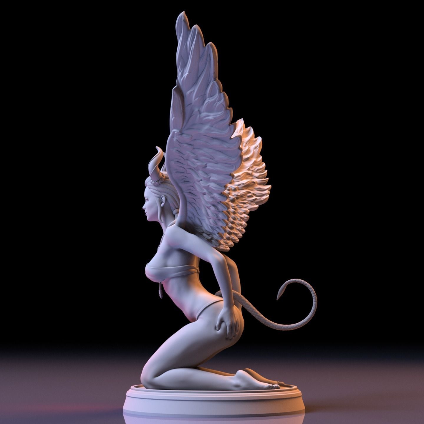 LUCIFER GIRL 3D print model_3