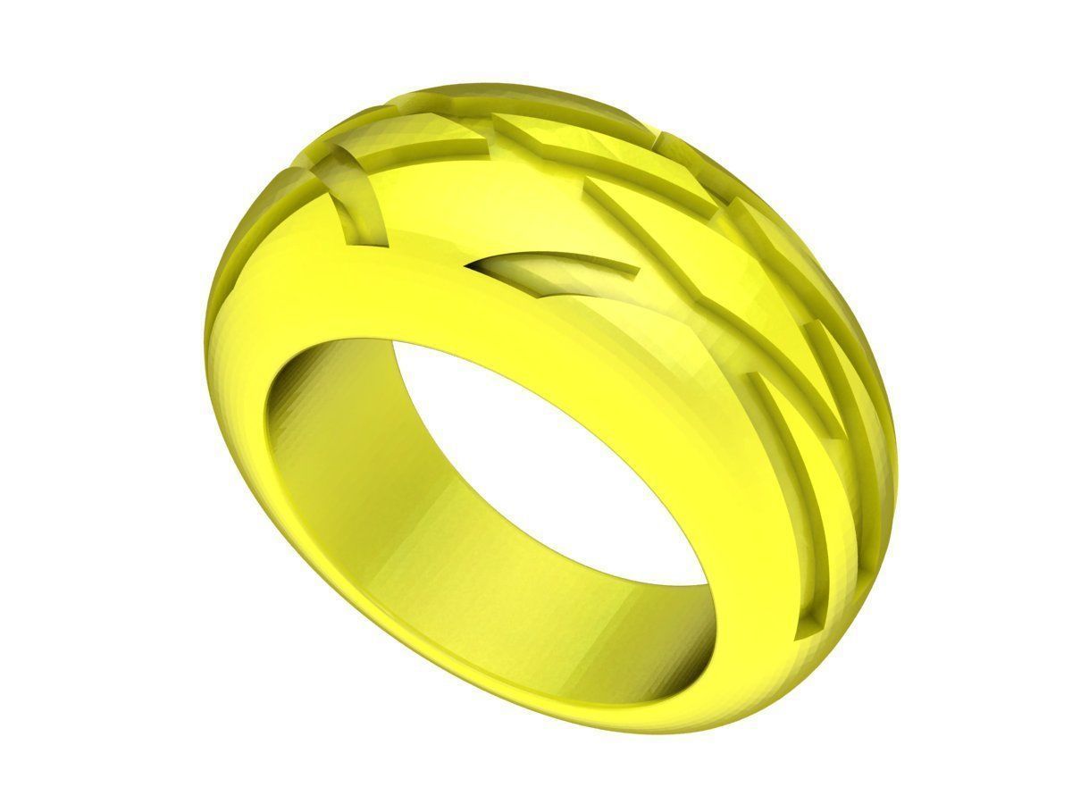 24k art men ring 4905 3D print model_1