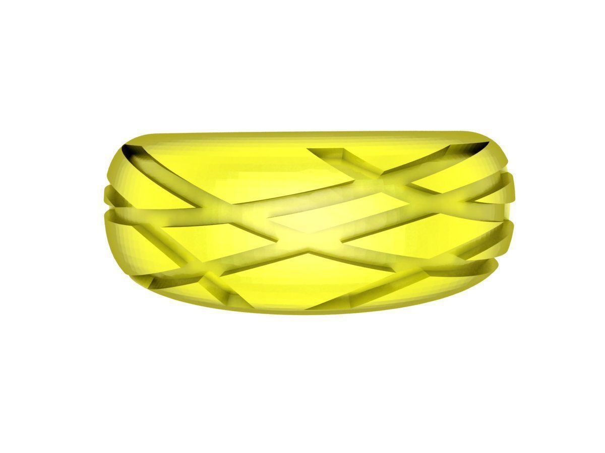 24k art men ring 4905 3D print model_3