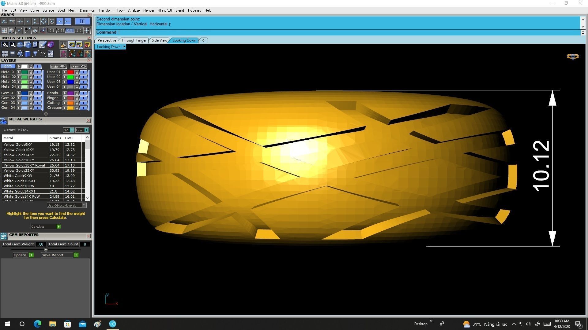 24k art men ring 4905 3D print model_4