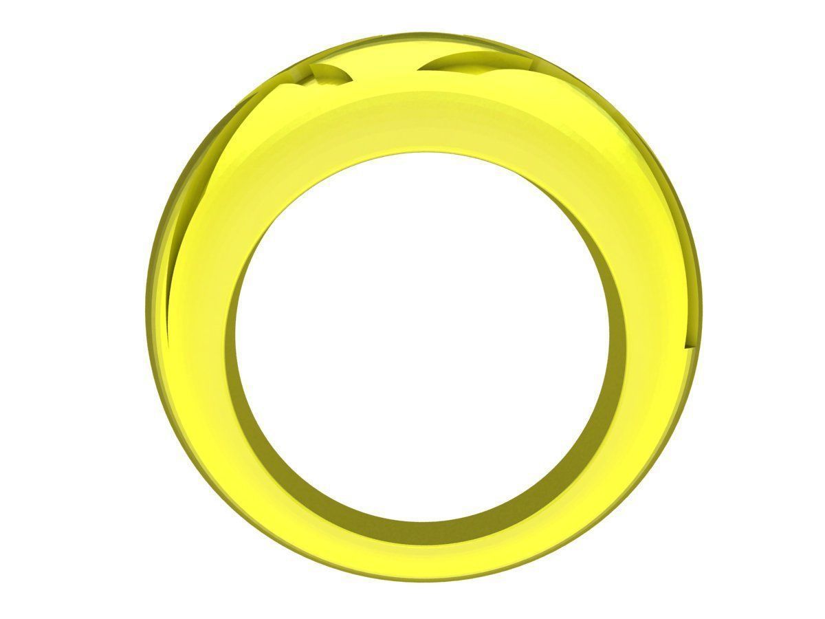 24k art men ring 4905 3D print model_2