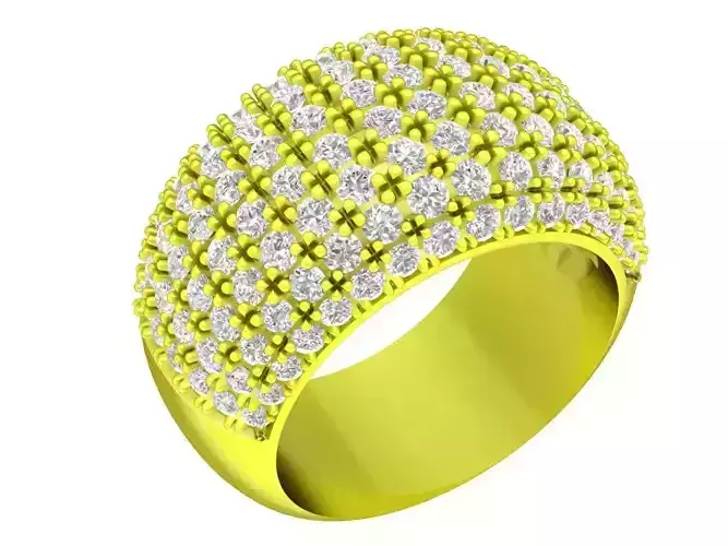 unisex hongkong diamond band ring 4909