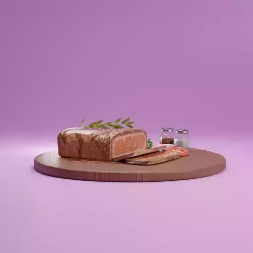 Rib Eye Beef Steak 3D model