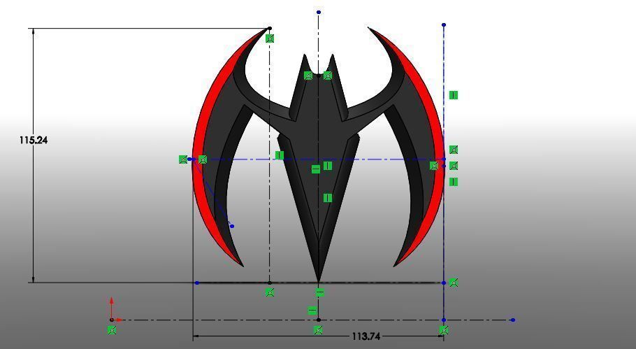 Batarang from Bat Beyond - Batman 3D model_9