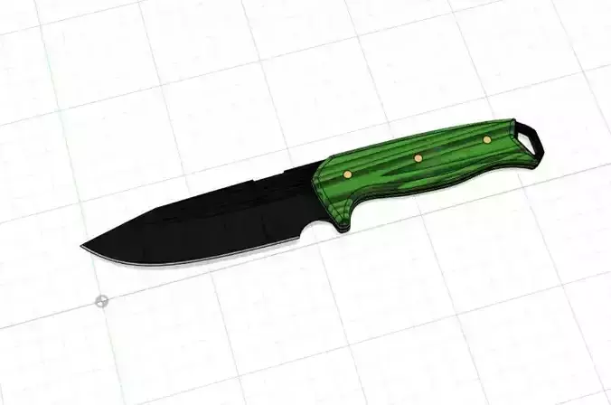 Survival knife template for knife makers with PDF sheet V2 3D print model