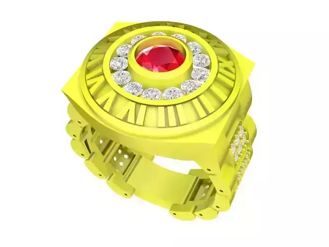 luxury korean diamond watch ring 4944