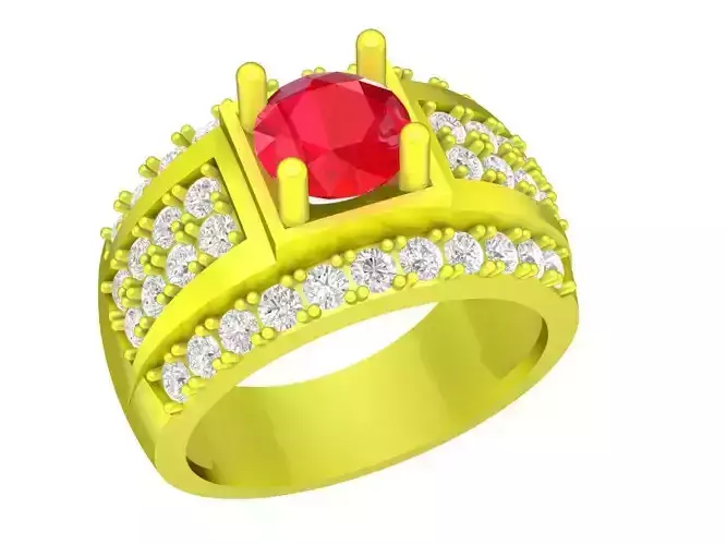 hongkong diamond men ring 4947