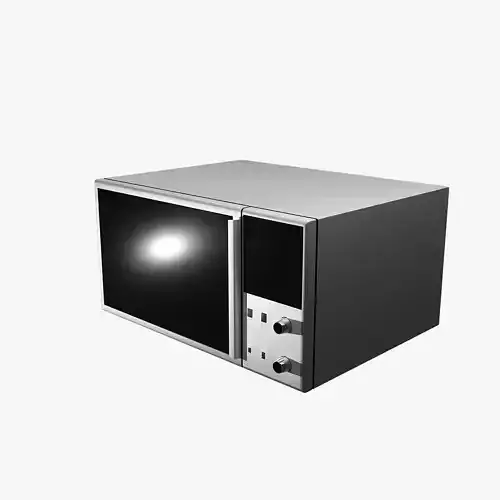 Microwave low-poly 3d model