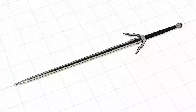 Sword of The Witcher 3 Wild Hunt for sword makers 3D print model