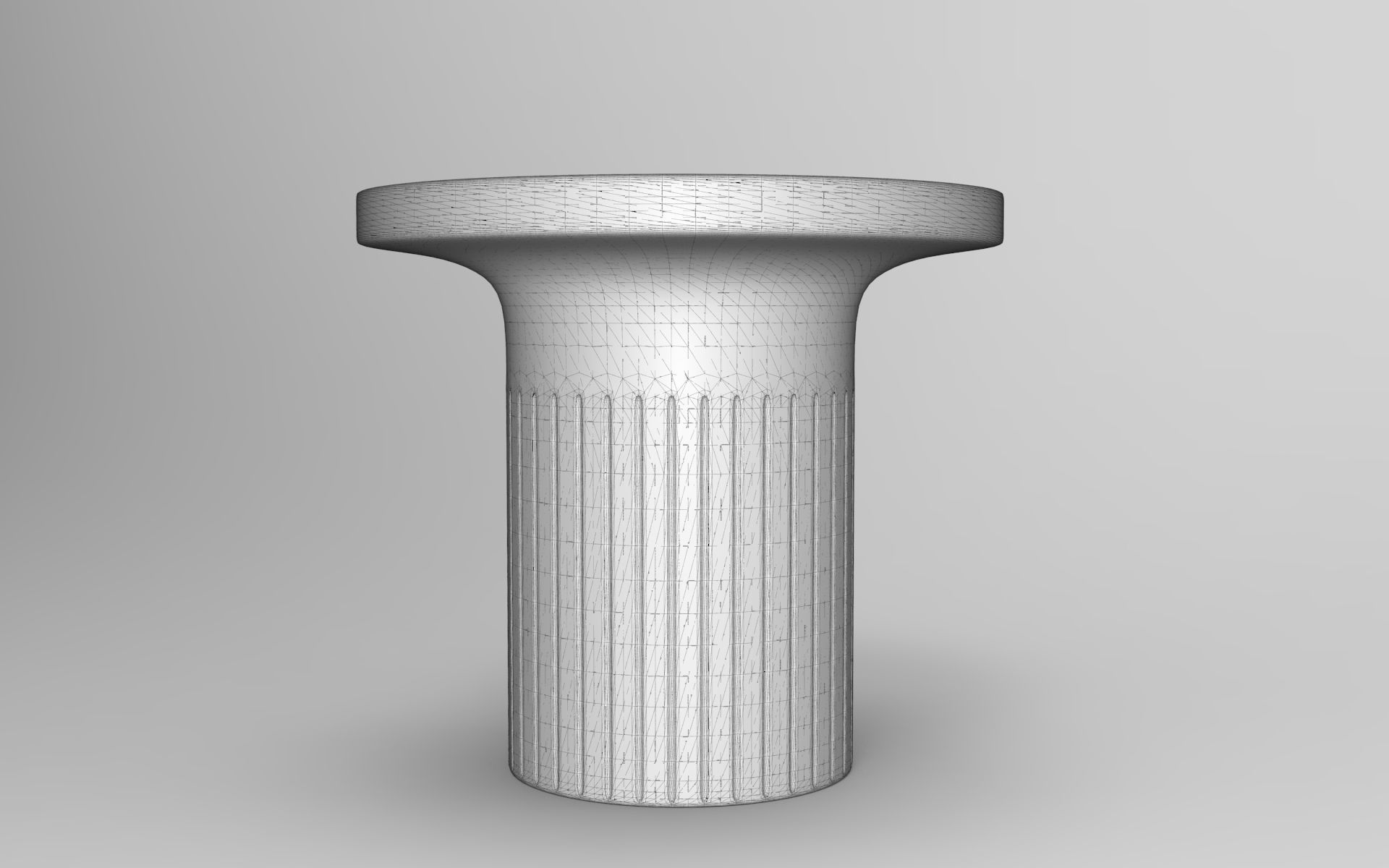Colon Table Low-poly 3D model_6