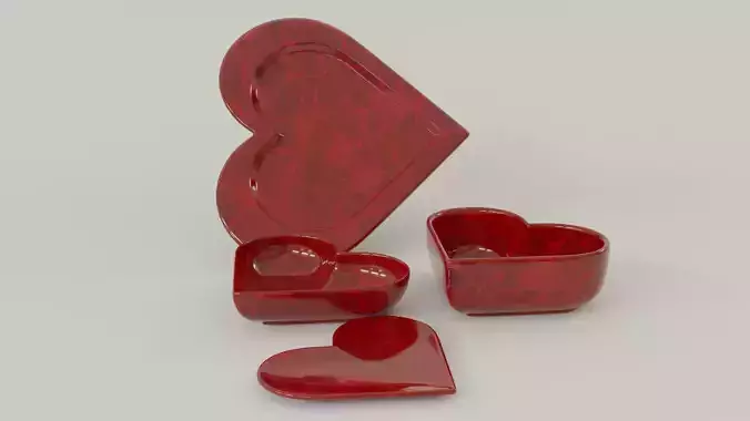Heart Shaped Dining Set
