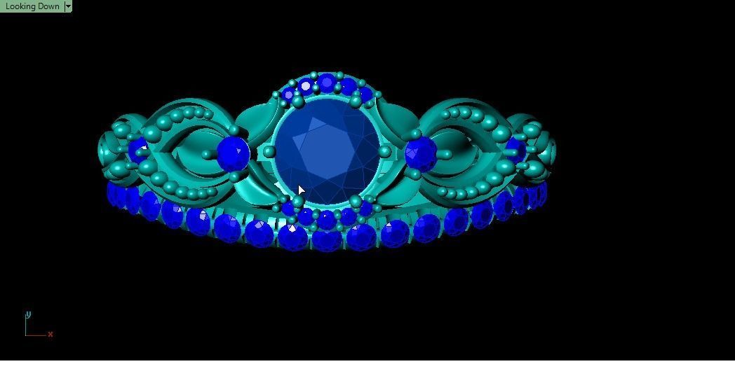 floral solitaire set 3D print model_6