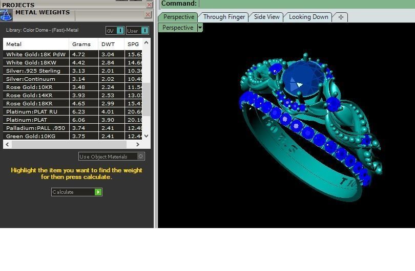 floral solitaire set 3D print model_5