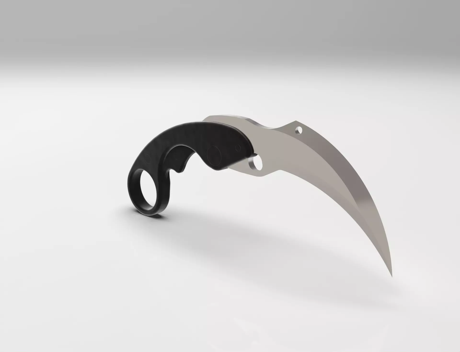 Karambit knife 3D print model_0