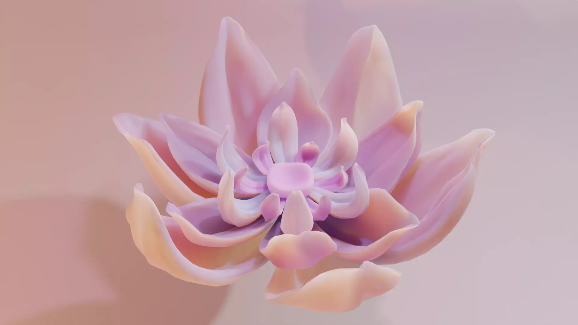 Flower model 3D model_0
