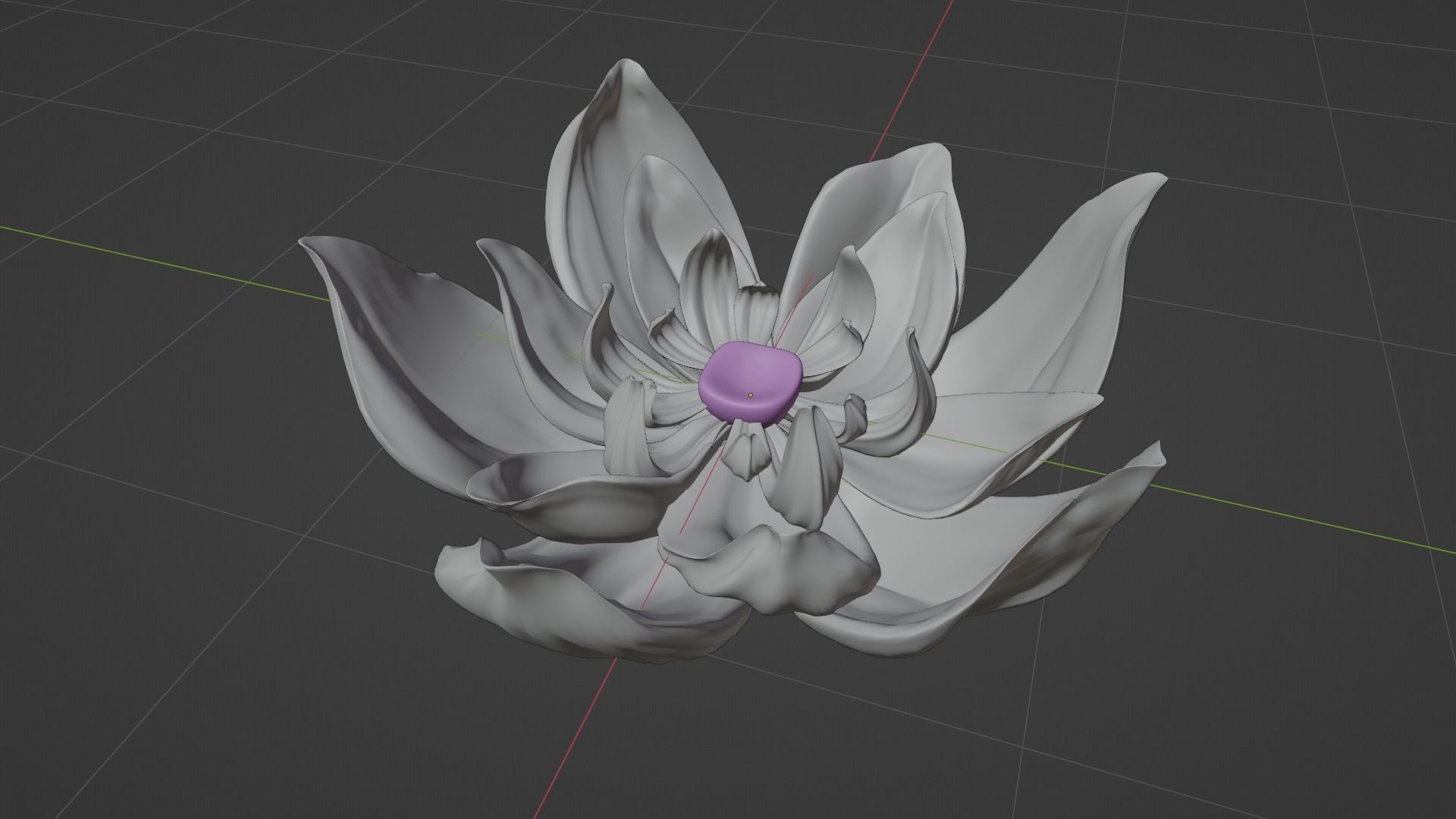 Flower model 3D model_6