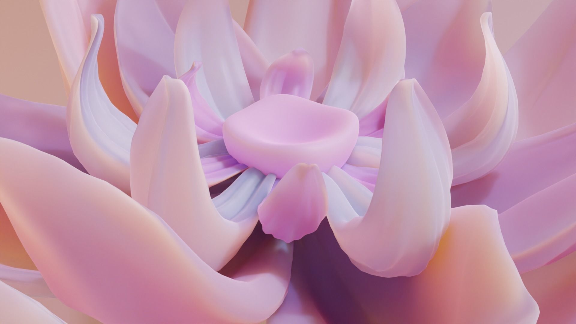 Flower model 3D model_1
