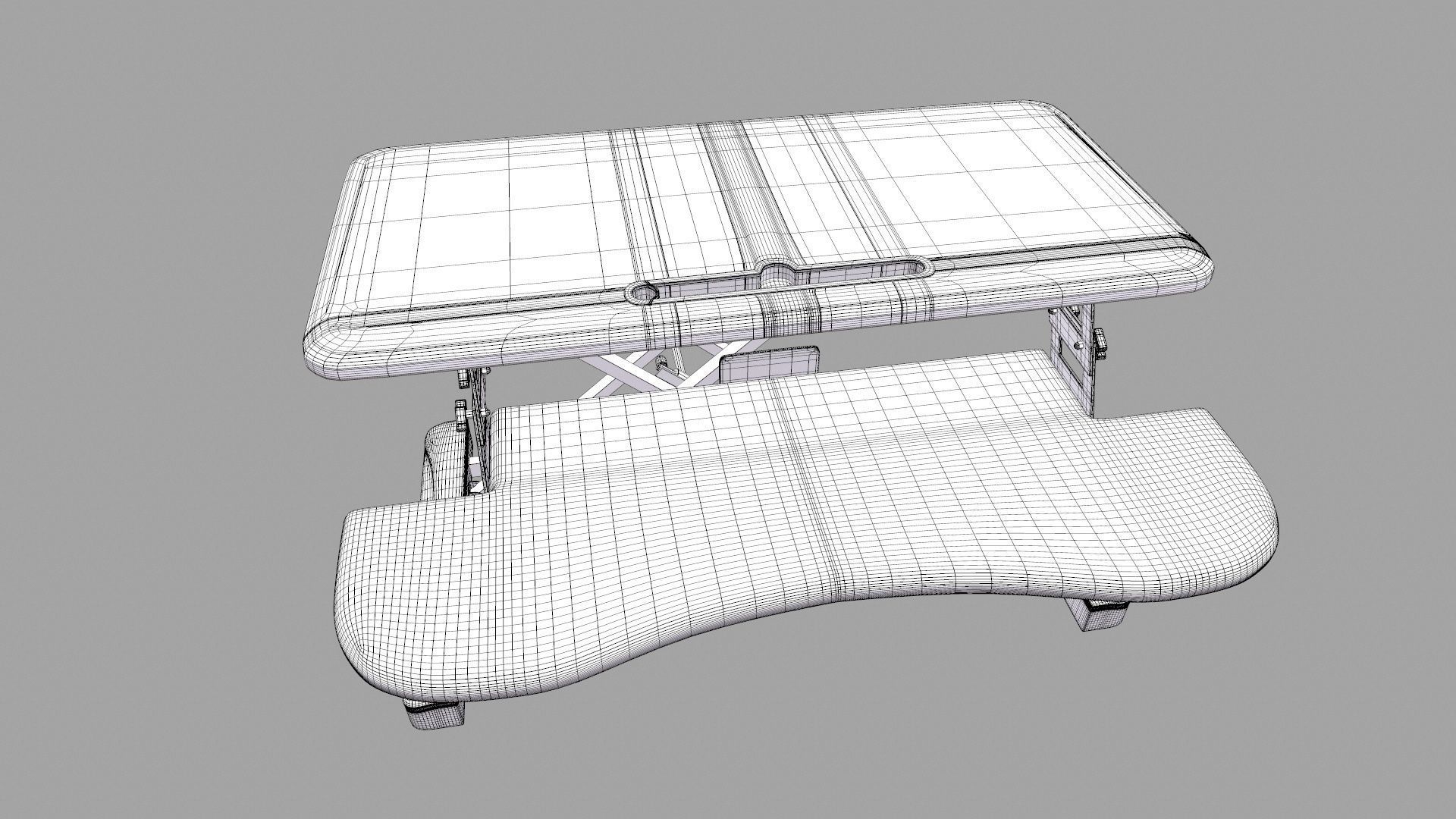 Standing Desk 3D model_11