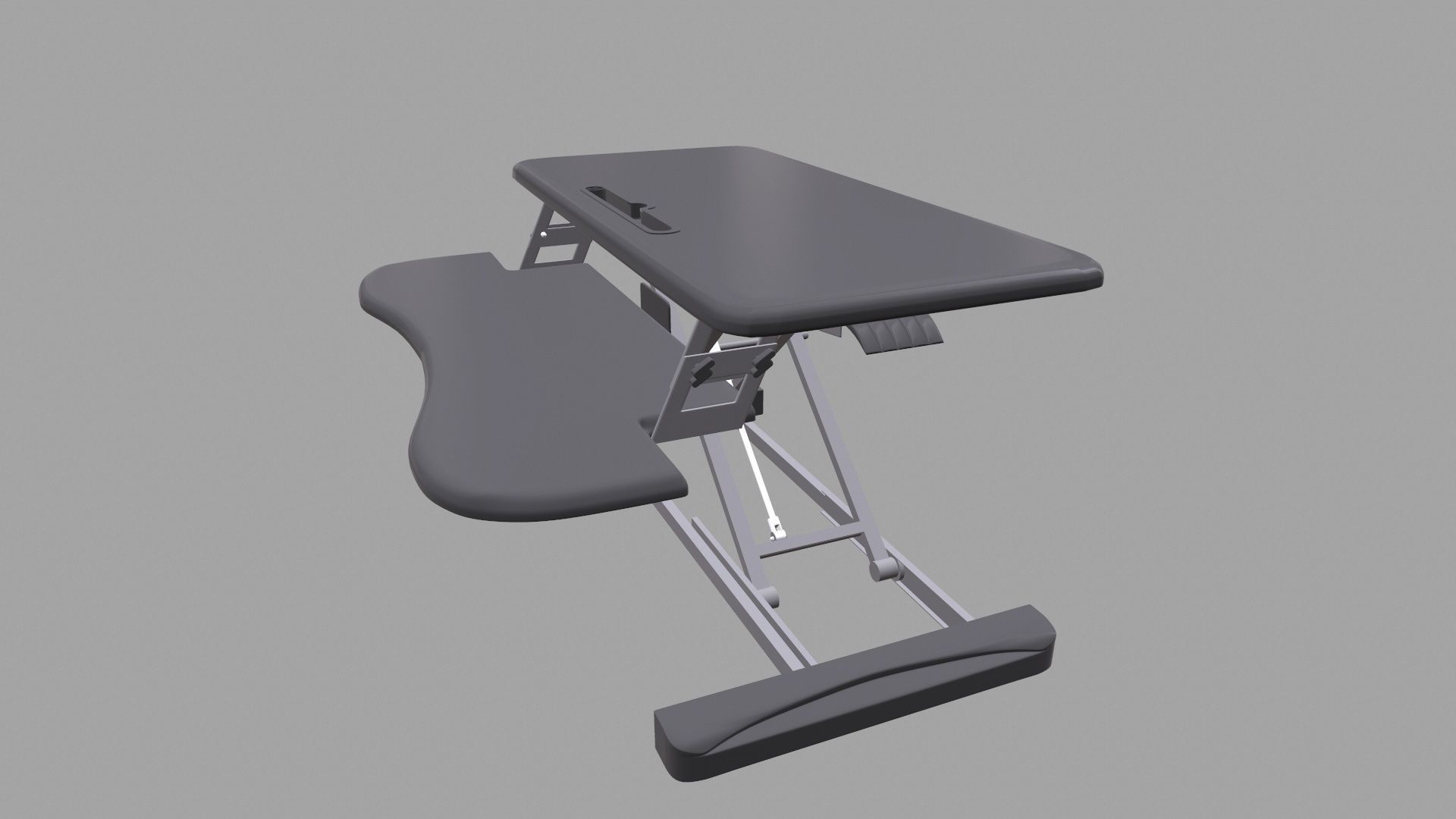 Standing Desk 3D model_4