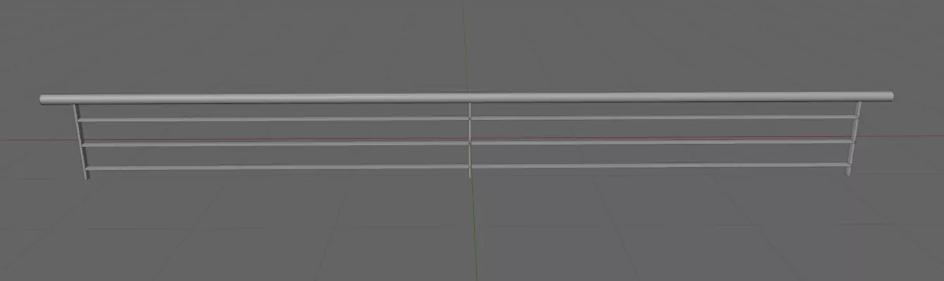 Skate Handrail 1 3D model_0