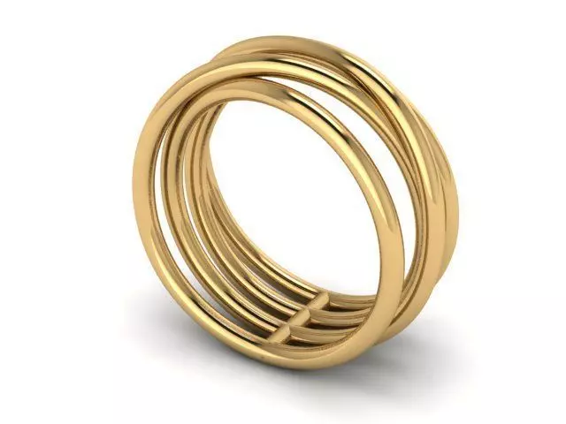 Ring 4-tier  3D print model_0