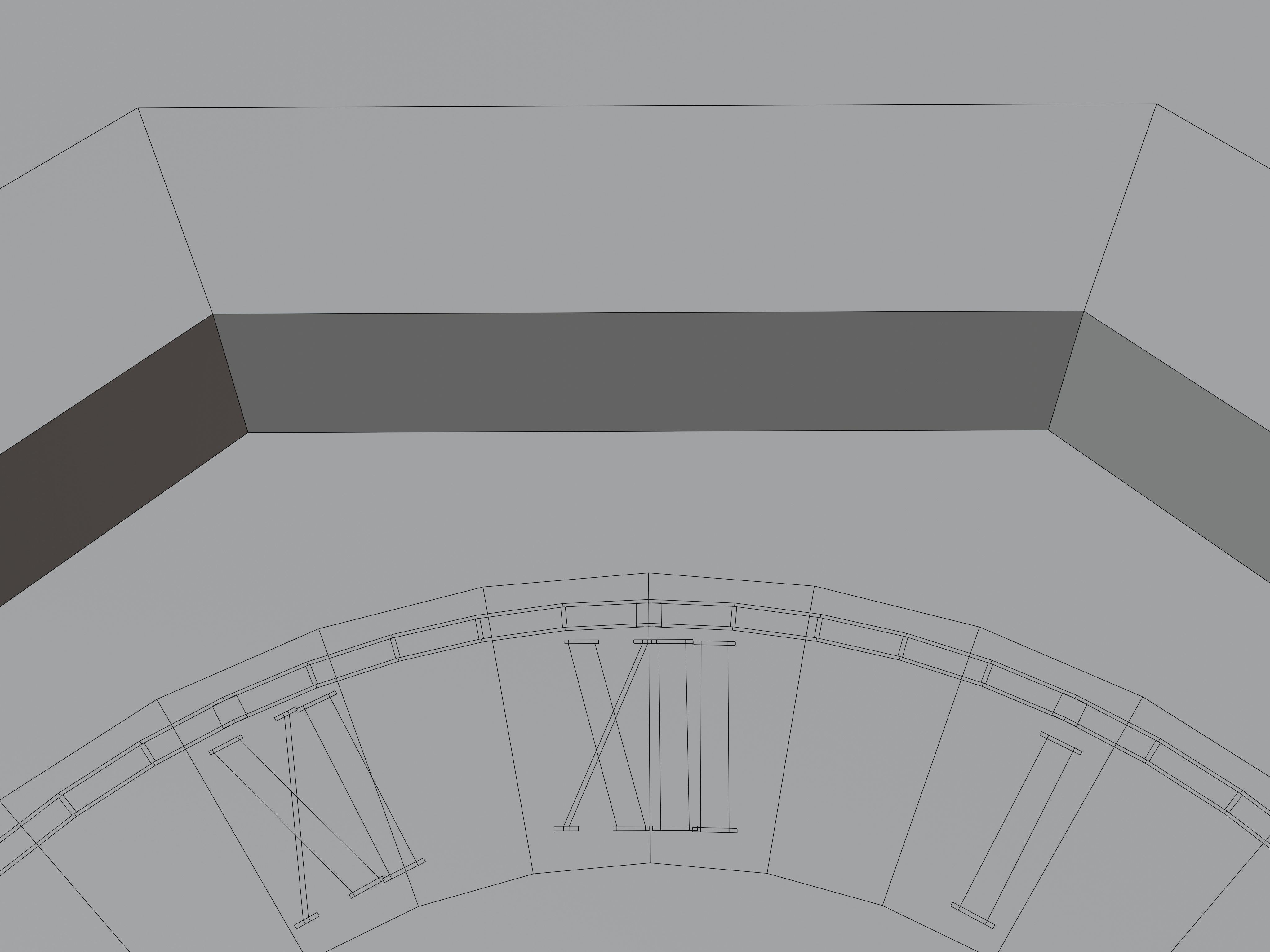 Realistic Wall Clock - Analog Wooden Watch Low-poly 3D model_7