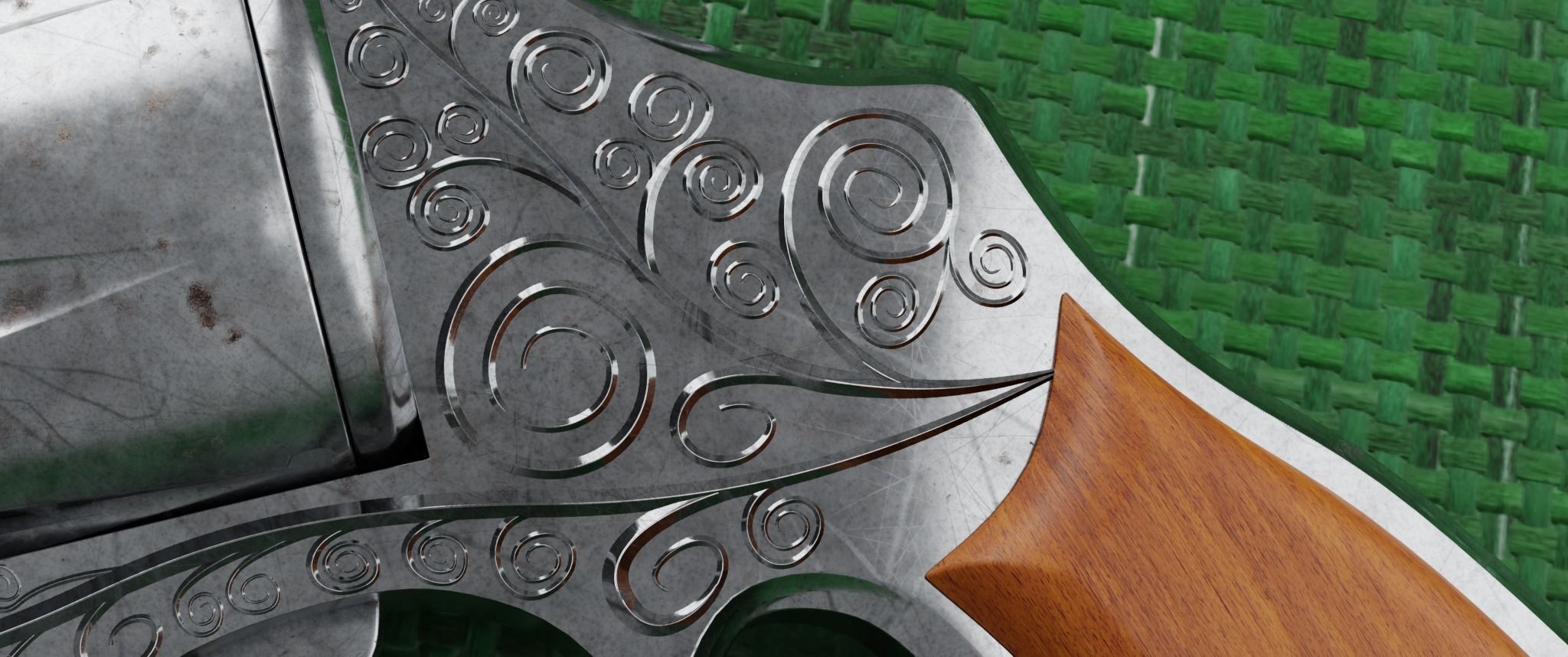 Revolver Gun Free low-poly 3D model_4