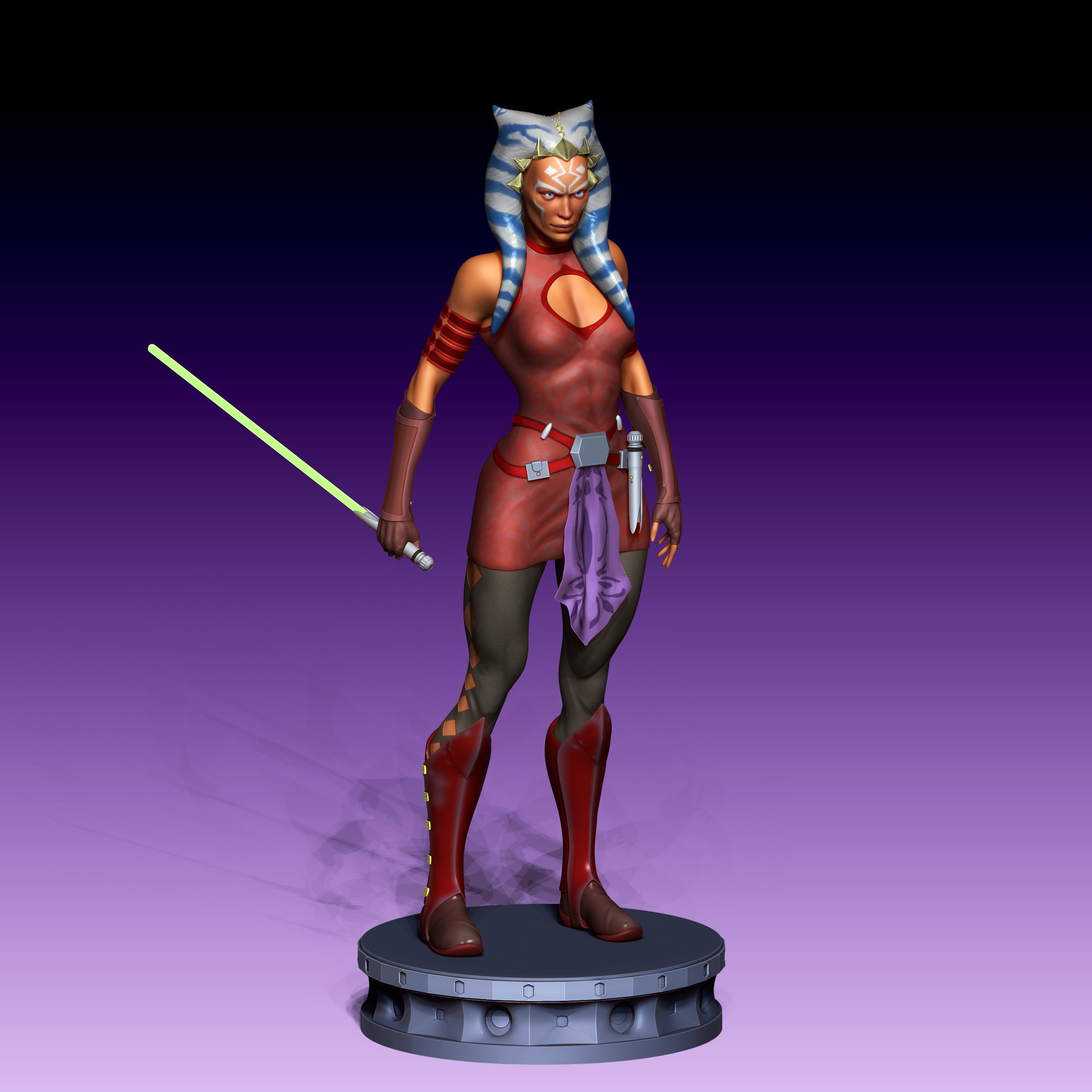Ahsoka Tano from Star Wars for 3D printing 3D print model_2