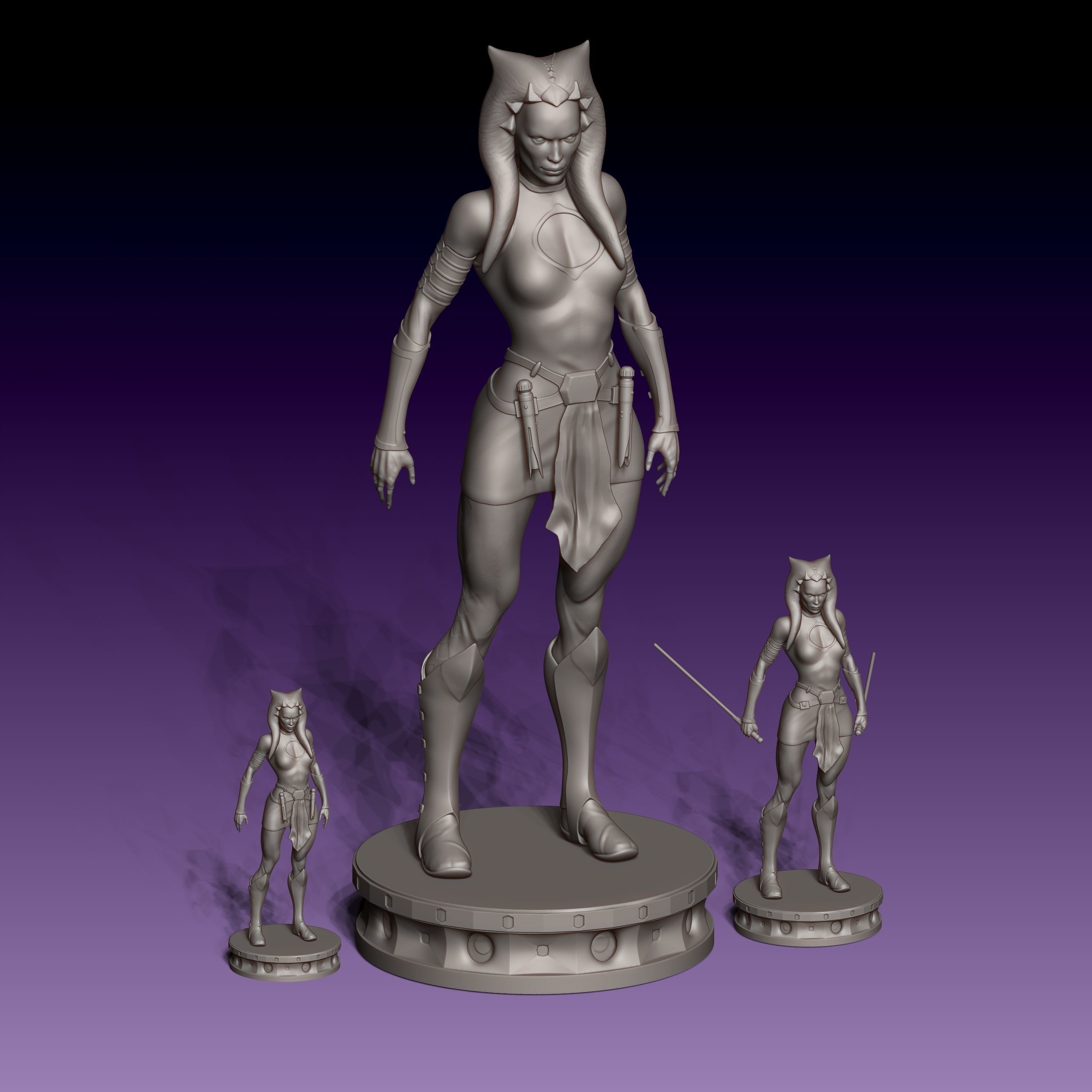 Ahsoka Tano from Star Wars for 3D printing 3D print model_11