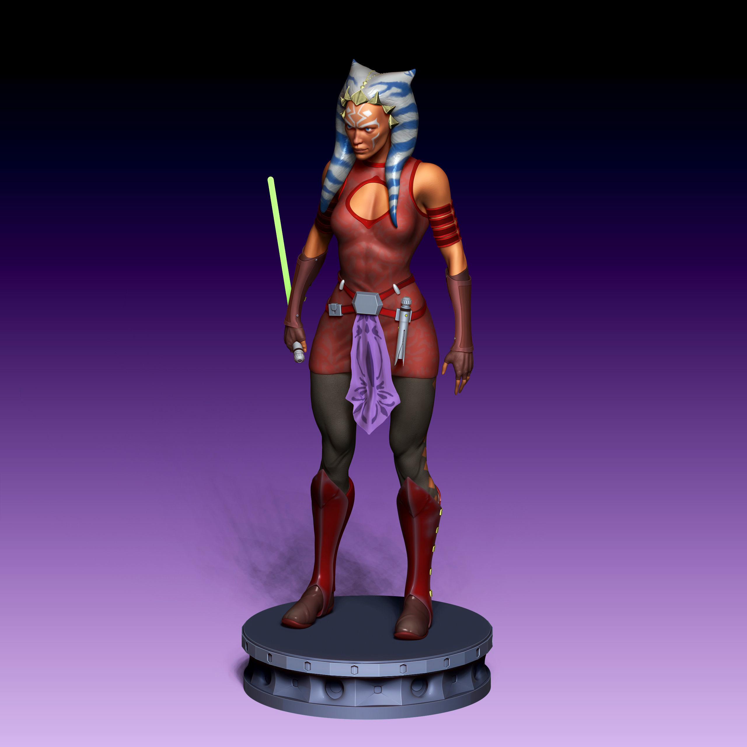Ahsoka Tano from Star Wars for 3D printing 3D print model_4