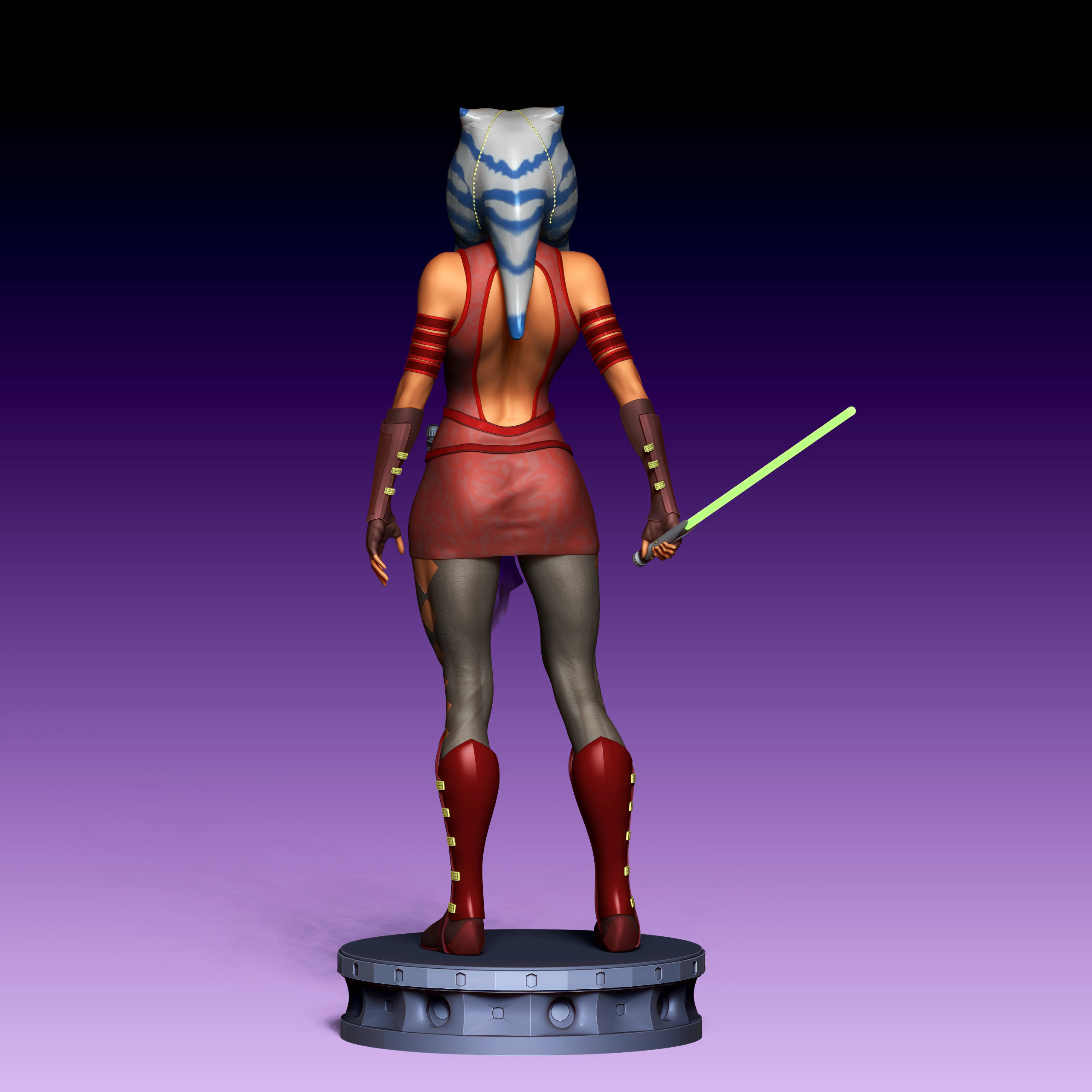 Ahsoka Tano from Star Wars for 3D printing 3D print model_5