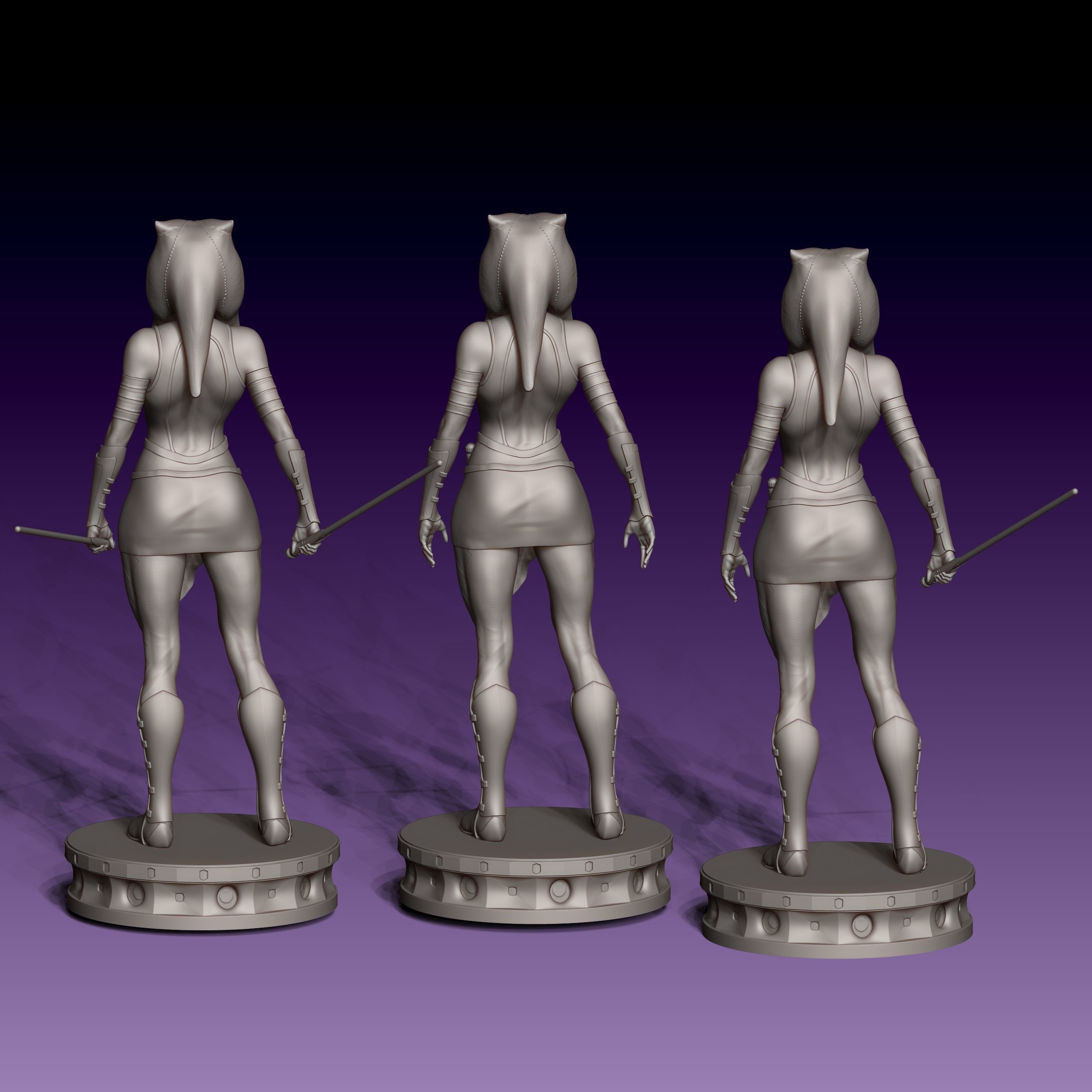 Ahsoka Tano from Star Wars for 3D printing 3D print model_9