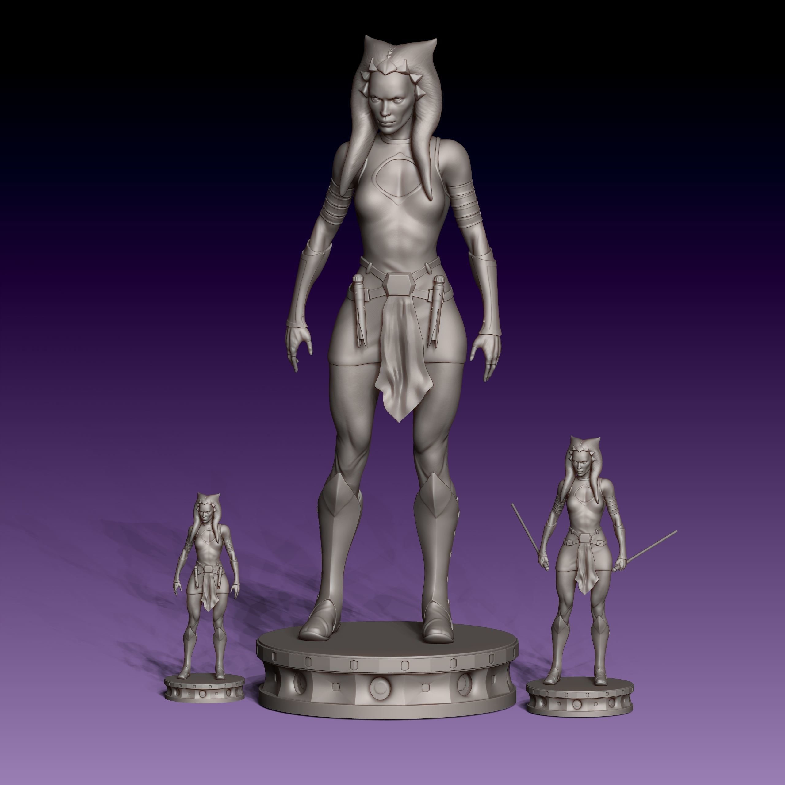 Ahsoka Tano from Star Wars for 3D printing 3D print model_12