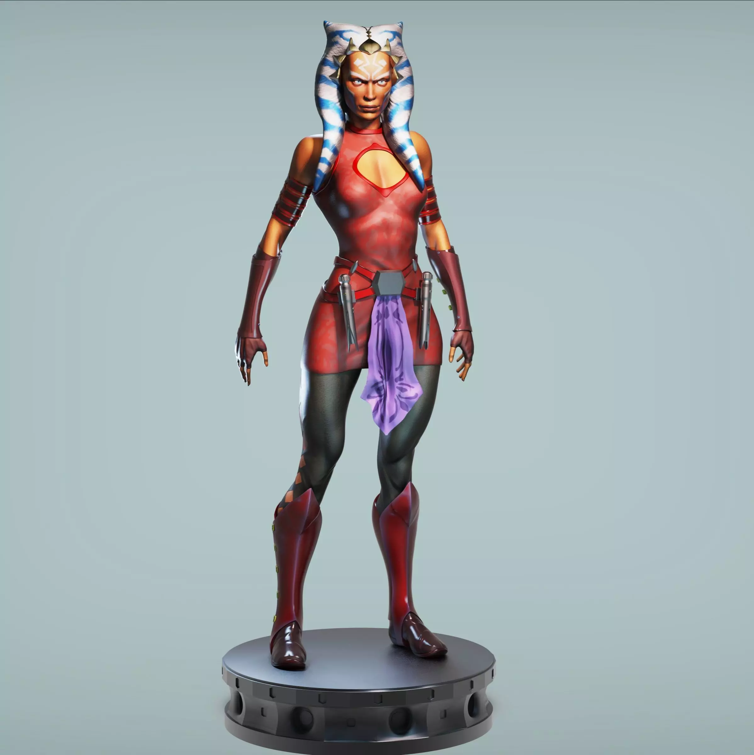 Ahsoka Tano from Star Wars for 3D printing 3D print model_0