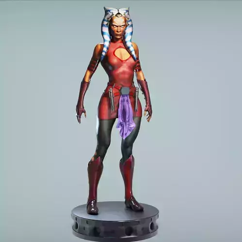 Ahsoka Tano from Star Wars for 3D printing