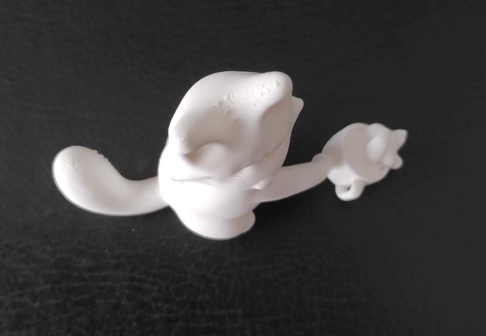 Cat Knocking over a Cup 3D print model_13